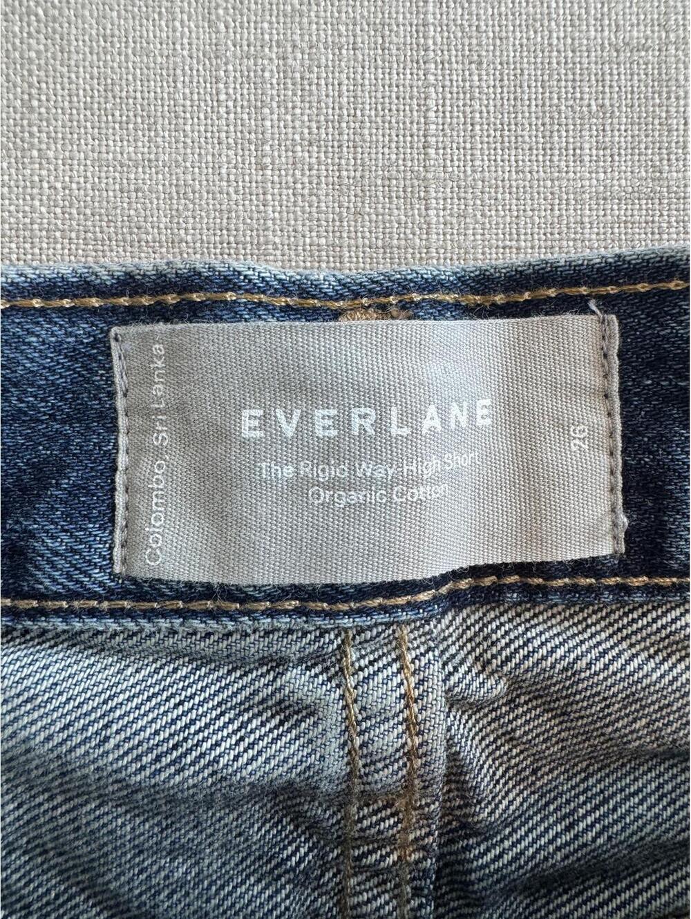 Everlane The Rigid Way High Denim Shorts Size 26 - Picture 4 of 4